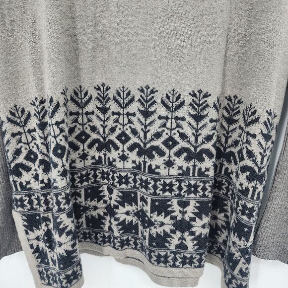 Peruvian Connection Floral Longer Length Tunic 100% Pima Cotton‎ Sweater Small - Picture 5 of 10